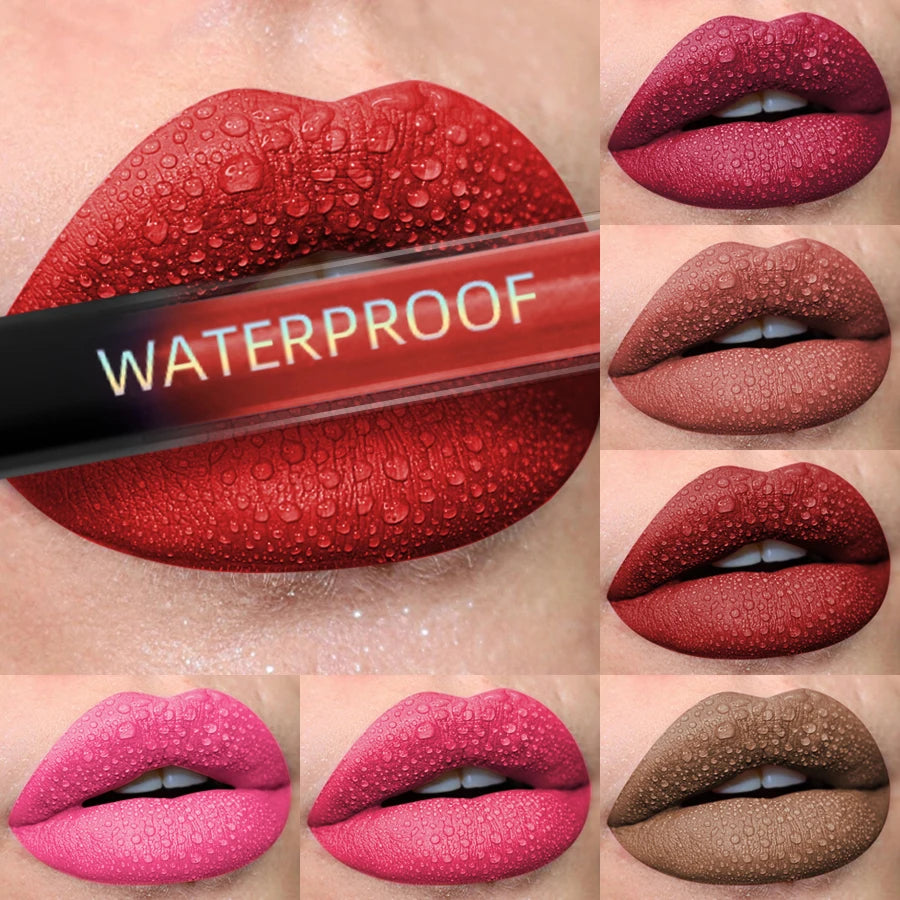 Matte Velvet Lip Gloss Waterproof Liquid Lipstick